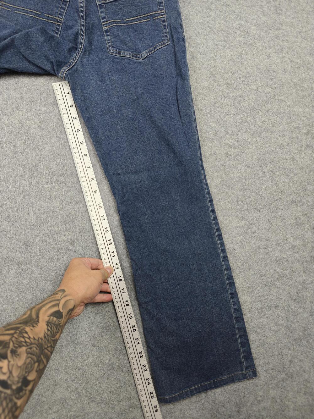 J. Jill Stretch Jeans Womens 0P Blue Medium Wash Straight 5-Pocket 26 Inseam - Picture 9 of 11